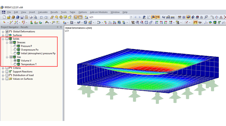变形对象的内部视图