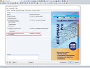 Zusatzmodulbeschreibung innerhalb des Moduls RF-DYNAM Pro