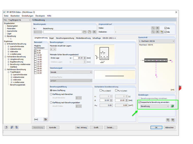 选择保存的钢筋