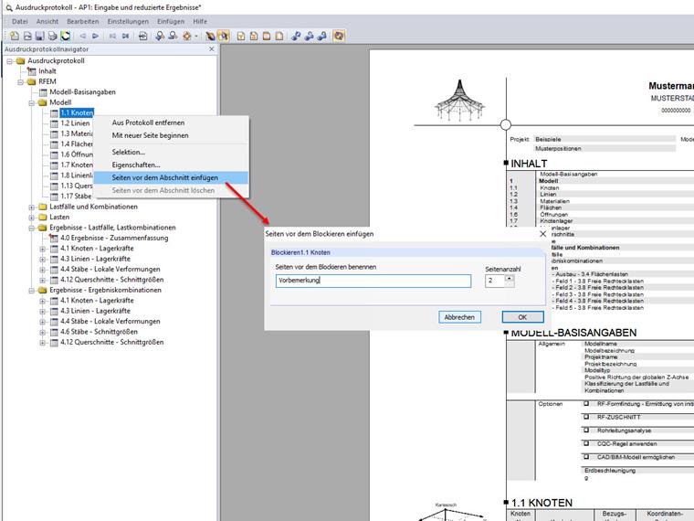 在块之前插入页面