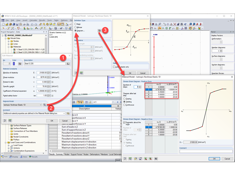 创建材料模型 - 正确的过程