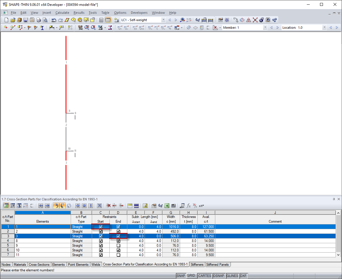 在自由边缘增加了支持