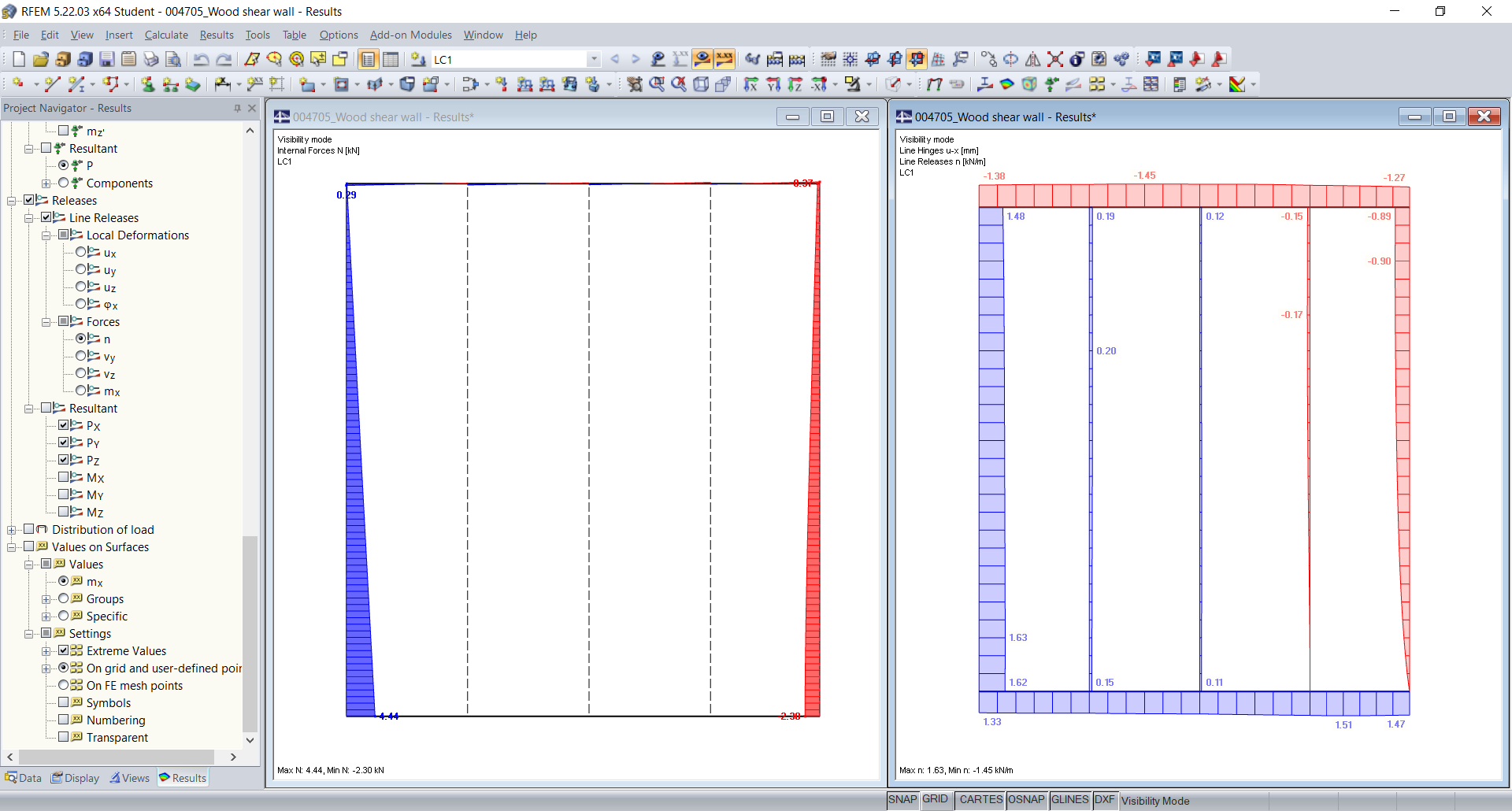 柱子中的轴力和剪切流