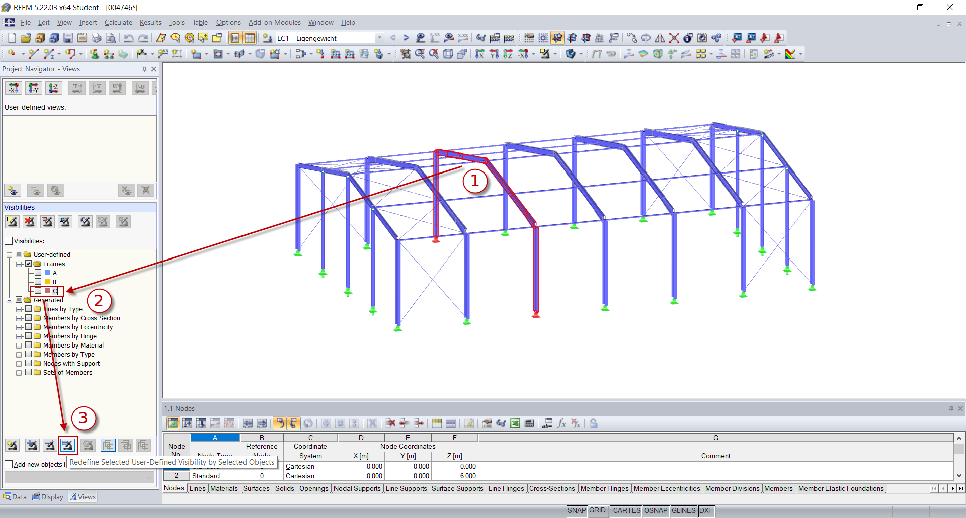 通过所选对象重新定义所选用户自定义可见性