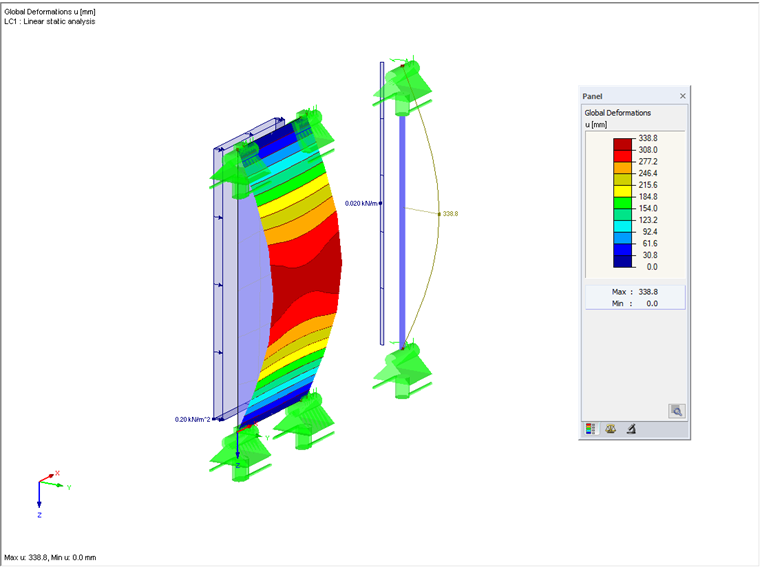 根据线性静力变形 分析