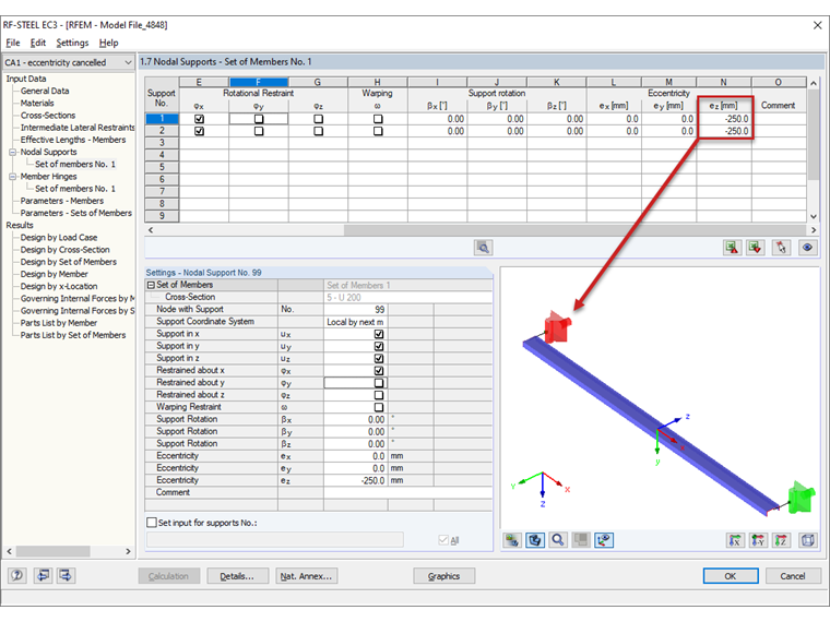 调整附加模块中的偏心