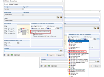激活自动荷载组合