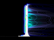 带等值线的珍珠岩摩天大楼
