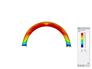 拉动充气模型，Y轴方向视图，变形