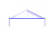 膜屋面钢结构 - 最终 Y 轴方向视图