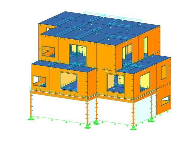 使用 BIM 方法对正交胶合木结构独立屋进行设计
