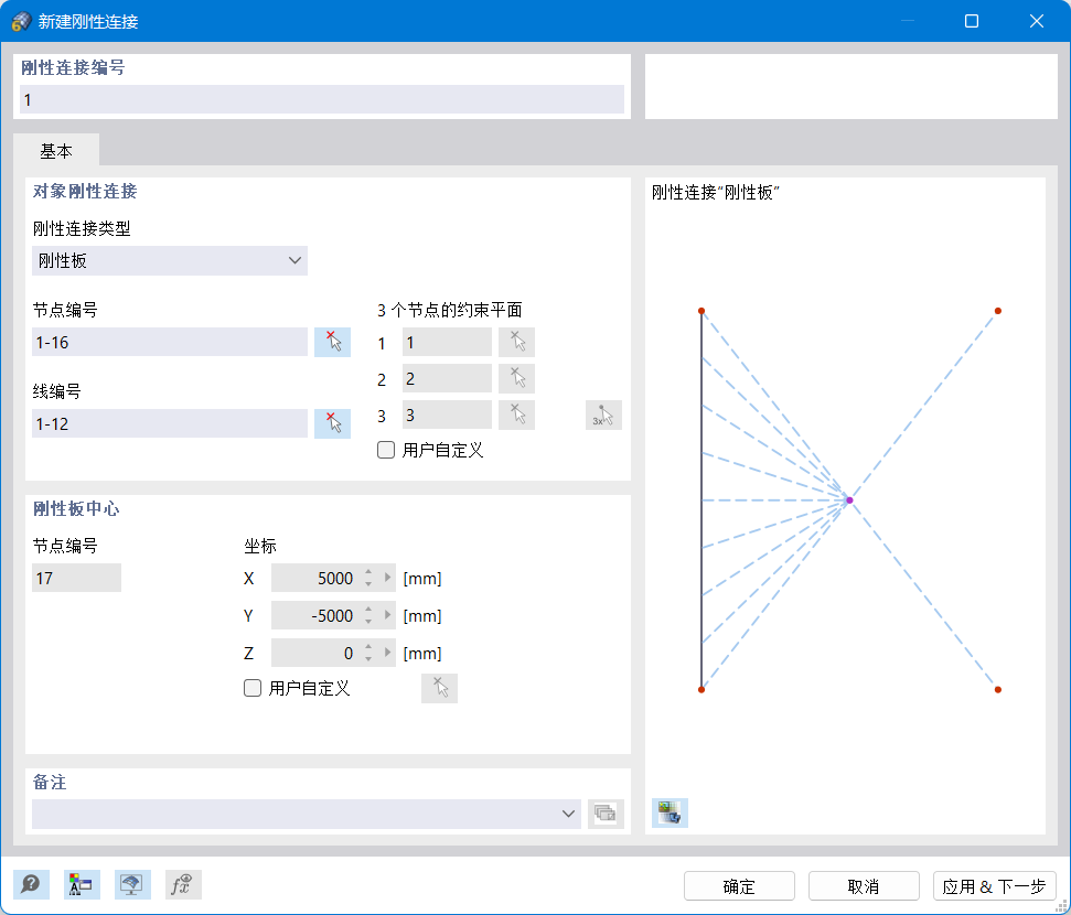刚性板耦合连接
