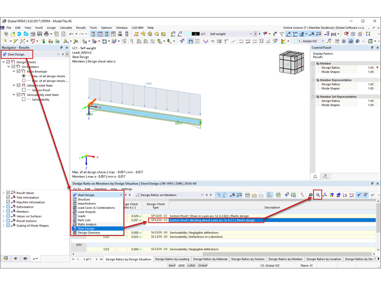 常见问题解答005042 | 我已经在 General Data 中的“模块”下激活了设计，并计算了一切。 如何得到设计的结果？