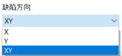 选择缺陷方向
