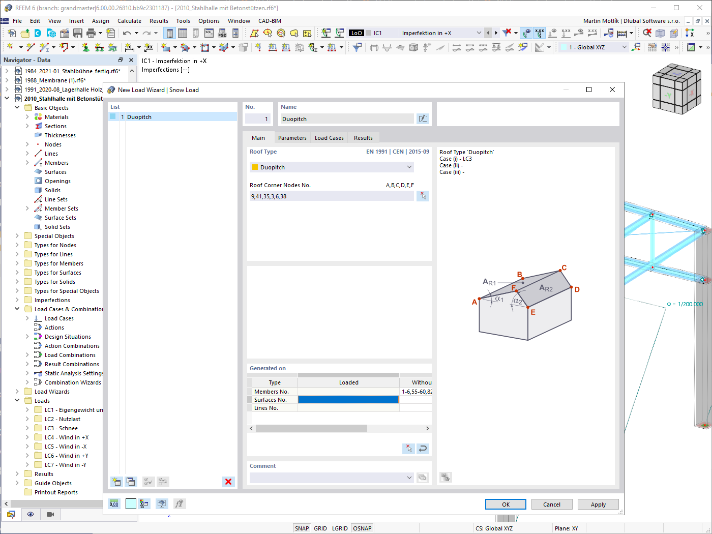 功能特征002012 | 生成雪荷载