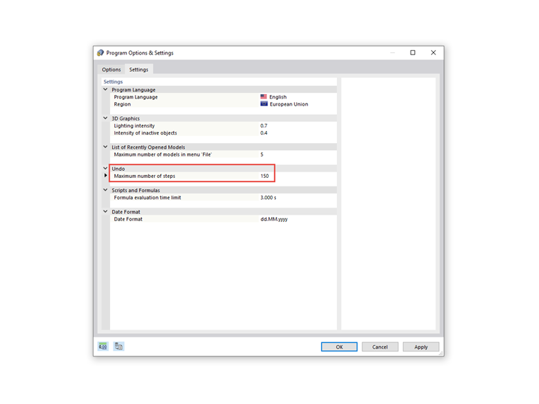 常见问题解答005063 | Ist es möglich, die getätigten Arbeitsschritte bis zu einem bestimmten Schritt rückgängig zu machen?