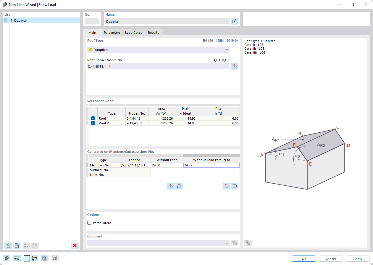 “新建荷载向导 | 雪荷载”对话框