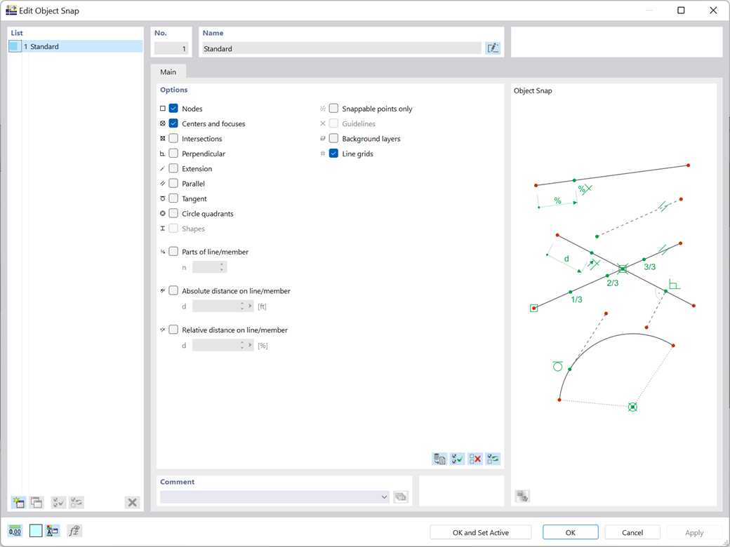 新建对象捕捉对话框