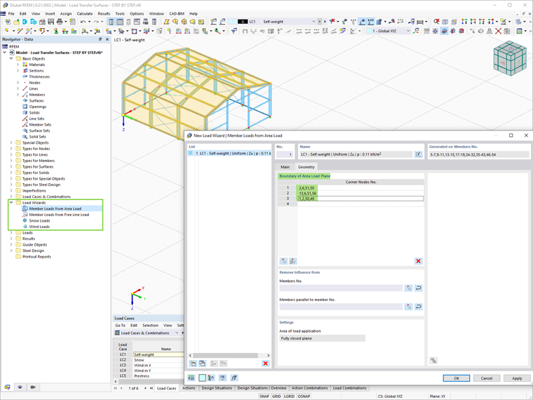 RFEM 6中的加载向导