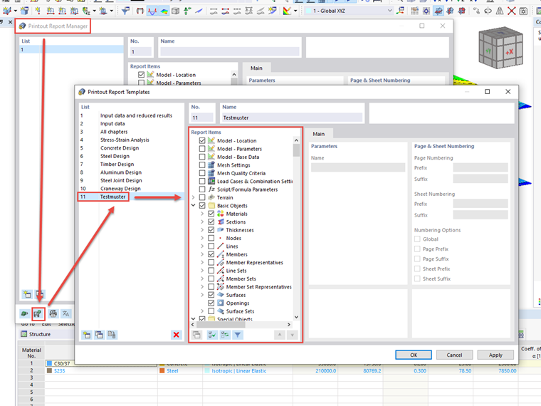 RFEM 6 和 RSTAB 9 中如何创建标准化的输出报告并在其他计算机上作为模板保存？