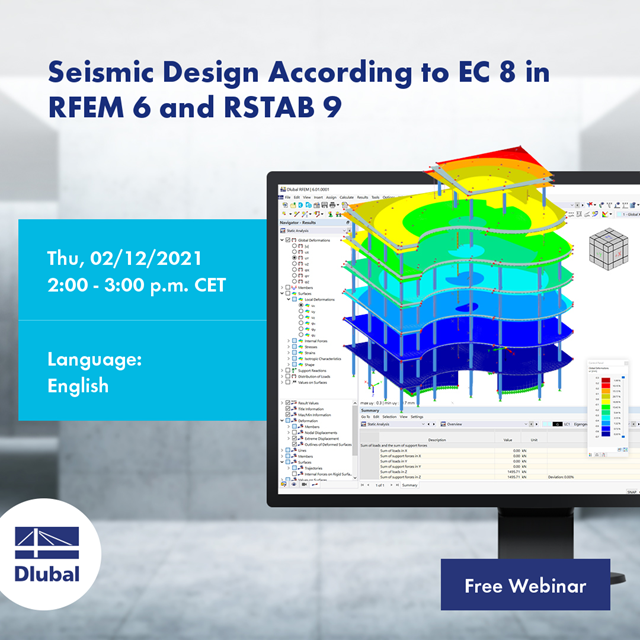 Seismic Design According to EC 8 in RFEM 6 and RSTAB 9