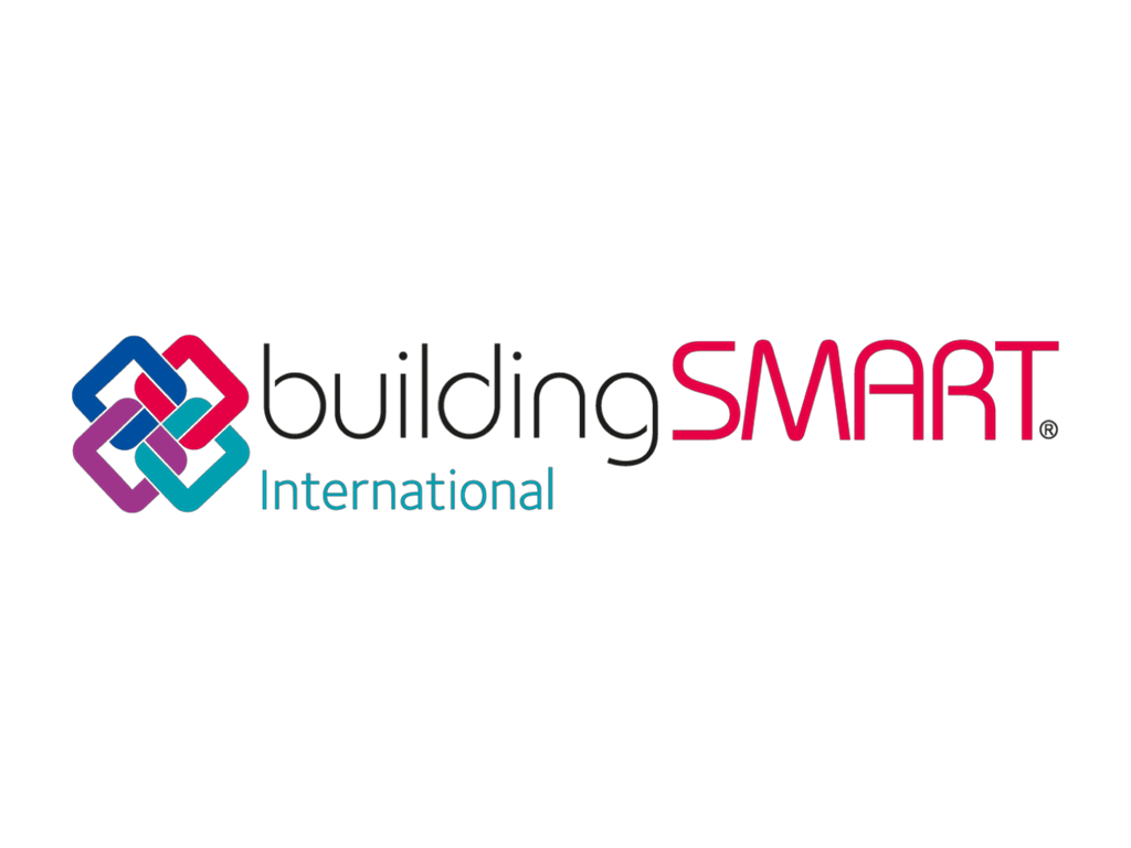 Logo von buildingSMART mit Informationen zu IFC-Schnittstellen für den Datenaustausch.