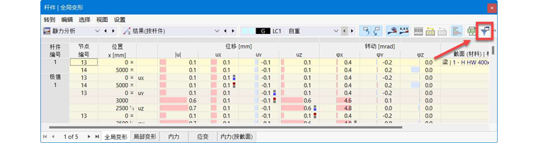 打开结果表管理器
