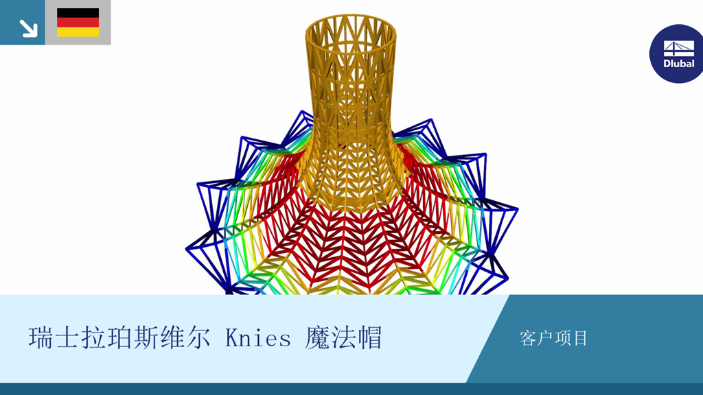 瑞士 Rapperswil 的魔法帽式木结构，Dlubal 用户项目。