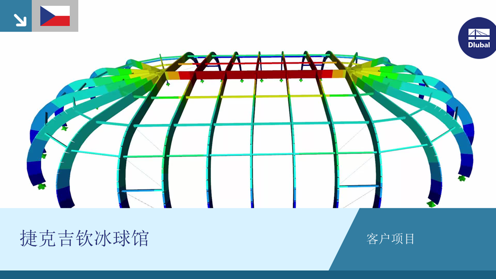 客户项目体现现代建筑 - 捷克季钦冰球场