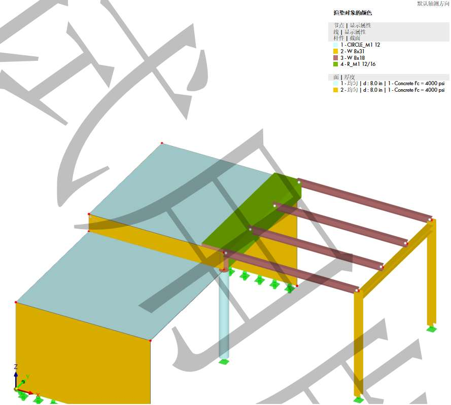 显示渲染对象颜色面板的打印输出