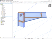 在线框模型上详细显示钢结构节点 | RFEM 6 钢结构节点模块