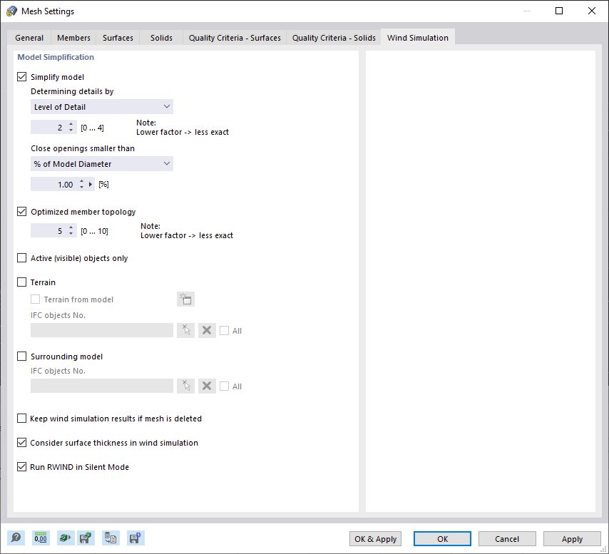 网格设置，风洞模拟