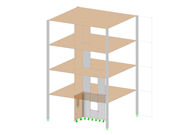 型号 003251 | 建筑模型，结果截面