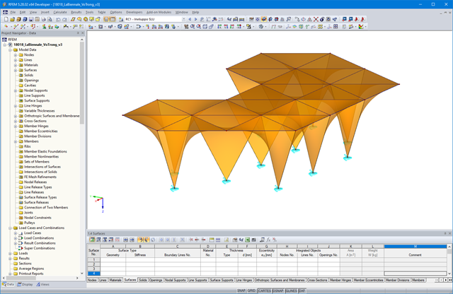 竹钟乳石3D模型（©Ergodomus Timber Engineering）