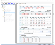 带有建筑模型数据的打印报告
