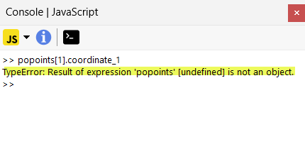 控制台中的错误输出