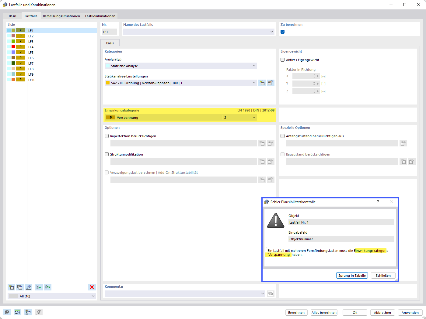 荷载工况-作用类别