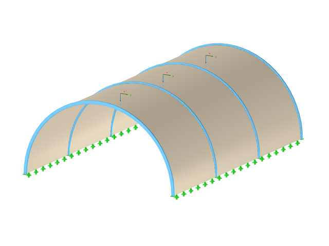 拱支式膜结构