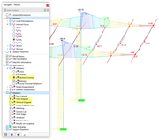 以彩色显示杆件结果