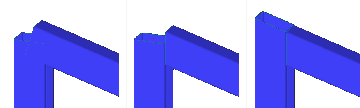 切割平面：未应用切割（左），较近（中），较远（右）