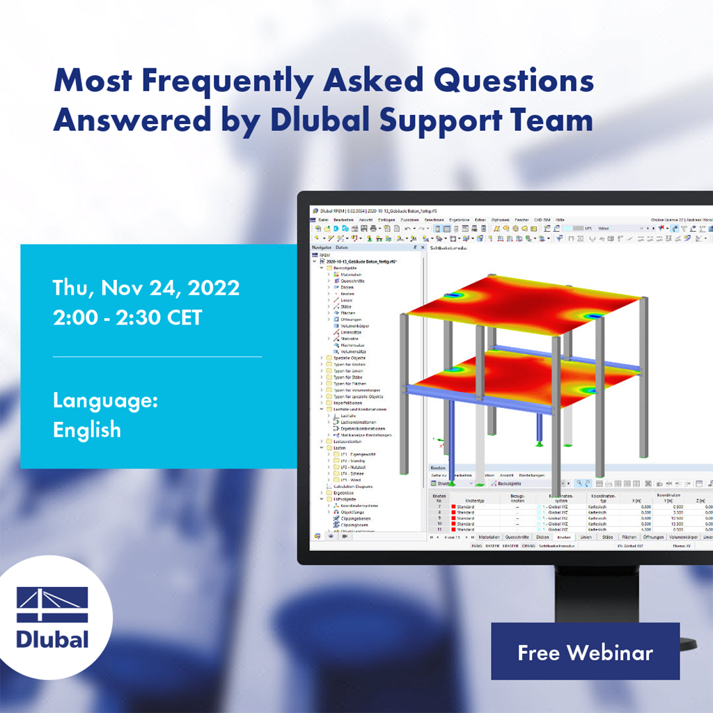 Dlubal 技术支持团队回答的常见问题与解答