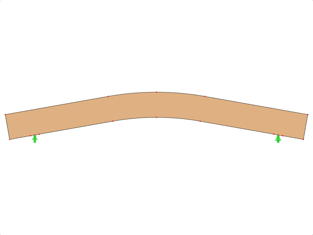 模型 ID 583 | GLB0403 | 层板胶合木梁 | 弯曲 | 恒定高度 | 对称 | 平行悬臂梁