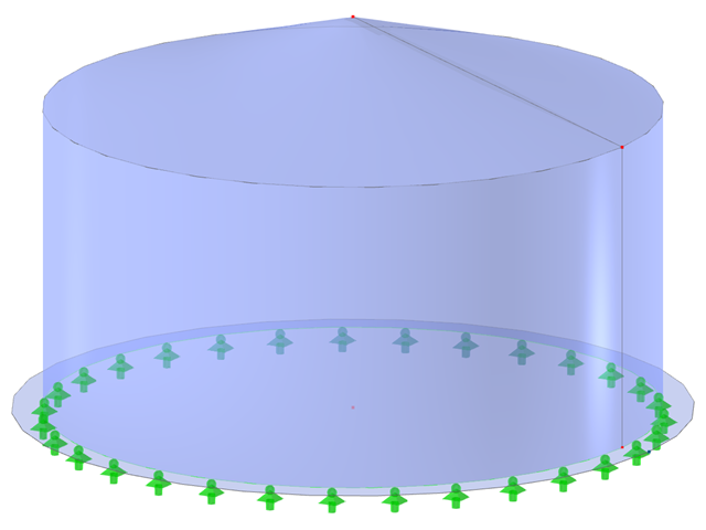 模型 ID 2766 | SIC007 | Silo | 圆形平面，圆锥形屋面