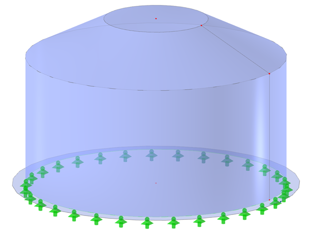 模型 ID 2769 | SIC008 | Silo | 圆形平面，截锥形屋面
