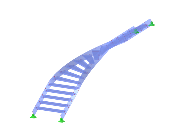 模型 ID 3107 | STS030-a | 楼梯 | 四分之一圆 | 右上
