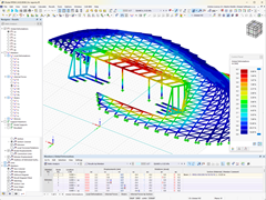 RFEM 中外墙的部分模型