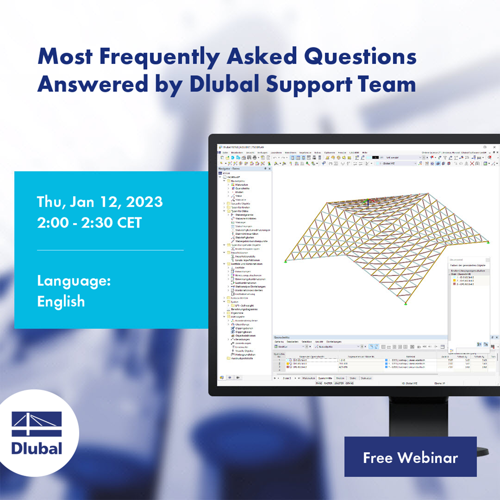 Dlubal 技术支持团队解答的常见问题