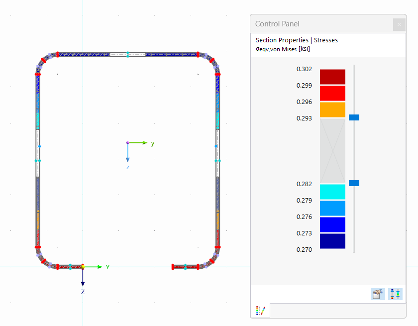 显示外部/内部区域