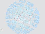 俯视模型 - AIJ 案例研究： 实际城市剖面图 新泻市