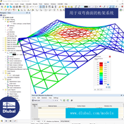 用于双弯曲面的桁架系统